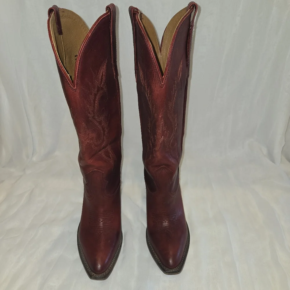 Freebird JACKSON Burgundy Heeled Cowboy Boots - Picture 3 of 5